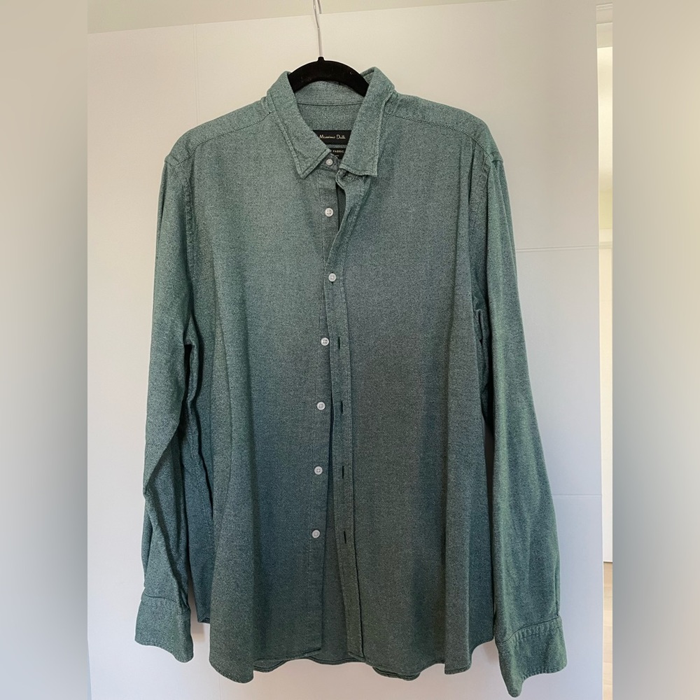 Massimo Dutti Mens Button Down Shirt XXL